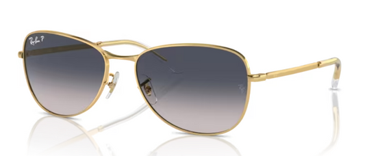 RAYBAN 3733 Arista Gold- Blue Polarized 001/78