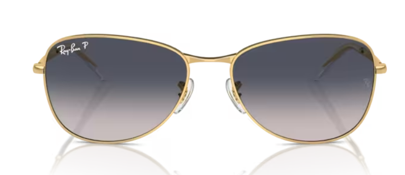 RAYBAN 3733 Arista Gold- Blue Polarized 001/78